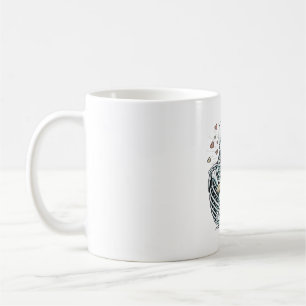 Skeleton Hugging a German Shepherd � Unique Gothic Coffee Mug