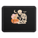 Skeleton Hugging Cat Halloween Cat Lover Cat Class Hitch Cover