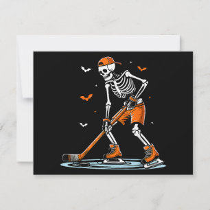 Skeleton Ice Hockey Halloween Boys Funny Halloween