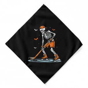 Skeleton Ice Hockey Halloween Boys Funny Halloween Bandana