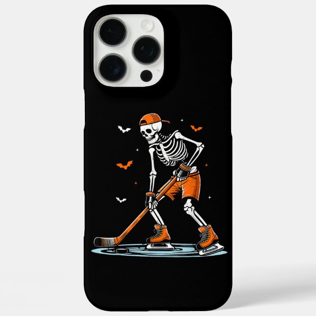 Skeleton Ice Hockey Halloween Boys Funny Halloween Case-Mate iPhone Case (Back)
