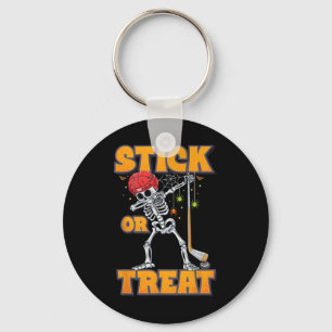 Skeleton Ice Hockey Player Halloween Costume Boys  Keychain