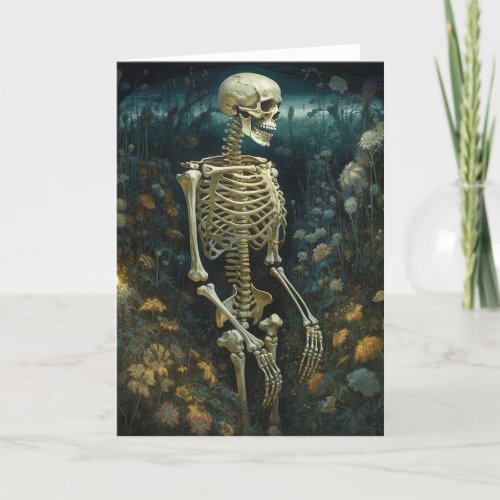 Skeleton in a Night Garden All Occasions Card