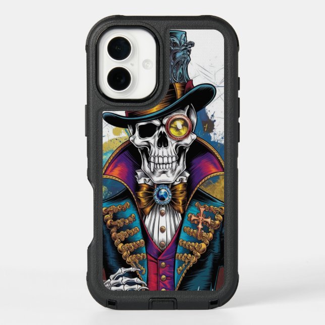 Skeleton in Victorian Elegance Otterbox iPhone Case (Back)