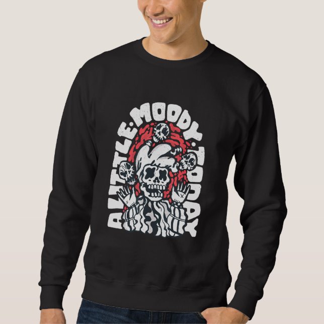 Skeleton Jester Juggling Skulls Sweatshirt (Front)