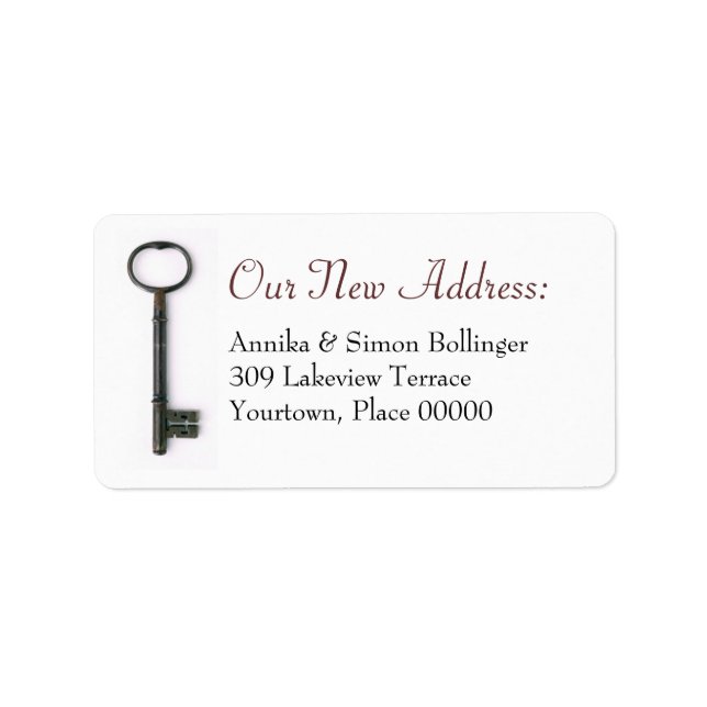 Skeleton Key New Address Label (Front)