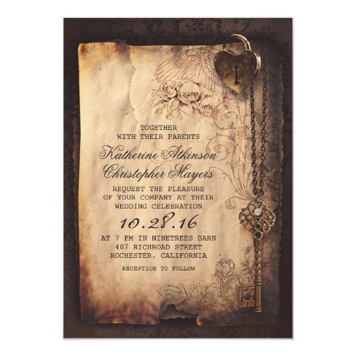 Skeleton Key Invitations 10