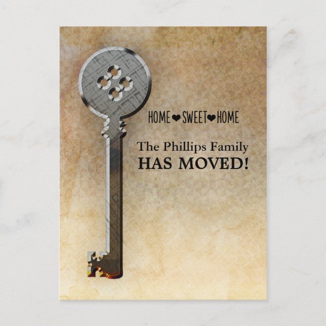 Skeleton Key-We Have Moved New Home Announcement (Front)