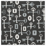 Skeleton Keys and Locks Fabric