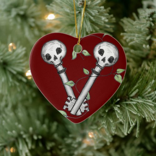 Skeleton Keys Ceramic Ornament