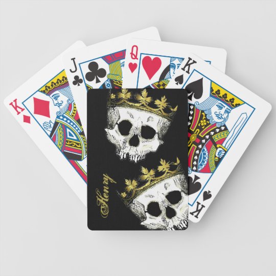 Skeleton King Skulls Playing Cards Zazzle