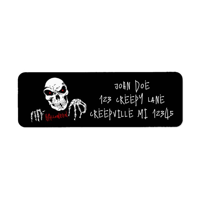 Skeleton Label (Front)