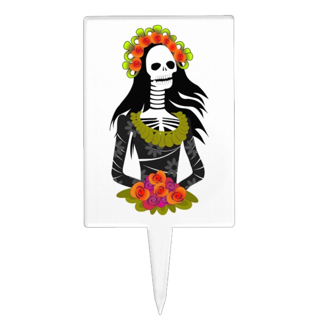 SKELETON LADY CAKE TOPPER (Front)