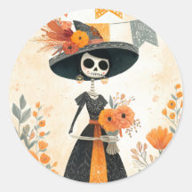 Skeleton Lady La Catrina Day of the Dead