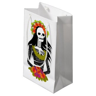 SKELETON LADY SMALL GIFT BAG