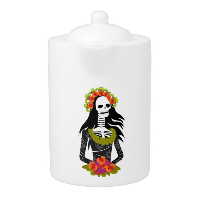 SKELETON LADY TEAPOT (Front)