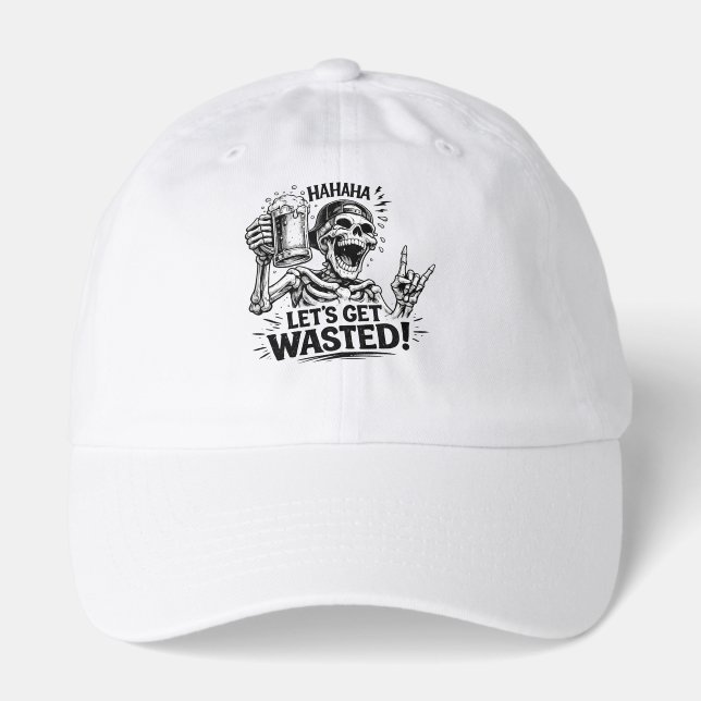 Skeleton: Let’s Get Wasted Hat (Front)