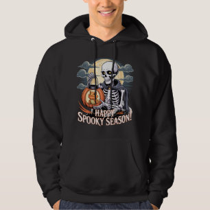 Skeleton & Lizard Halloween Lantern Art Hoodie