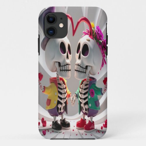 Skeleton love iPhone 11 case