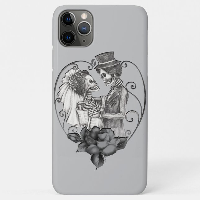 Skeleton Love Couple Marriage Dance Wedding Case-Mate iPhone Case (Back)