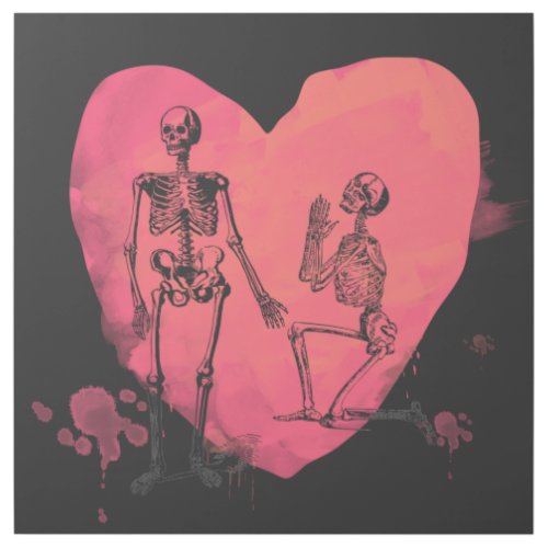 Skeleton Love Gallery Wrap