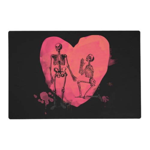Skeleton Love Placemat