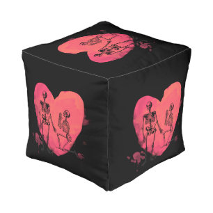 Skeleton Love Pouf