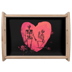 Skeleton Love Serving Tray