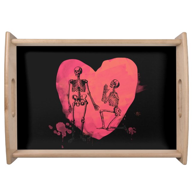 Skeleton Love Serving Tray (Front)