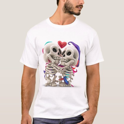 Skeleton love T_Shirt