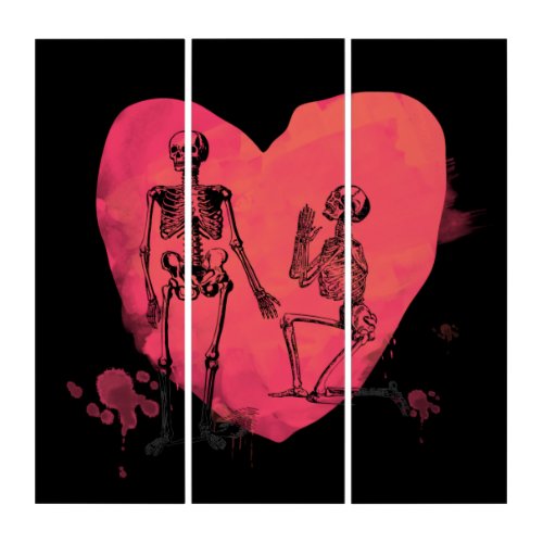 Skeleton Love Triptych