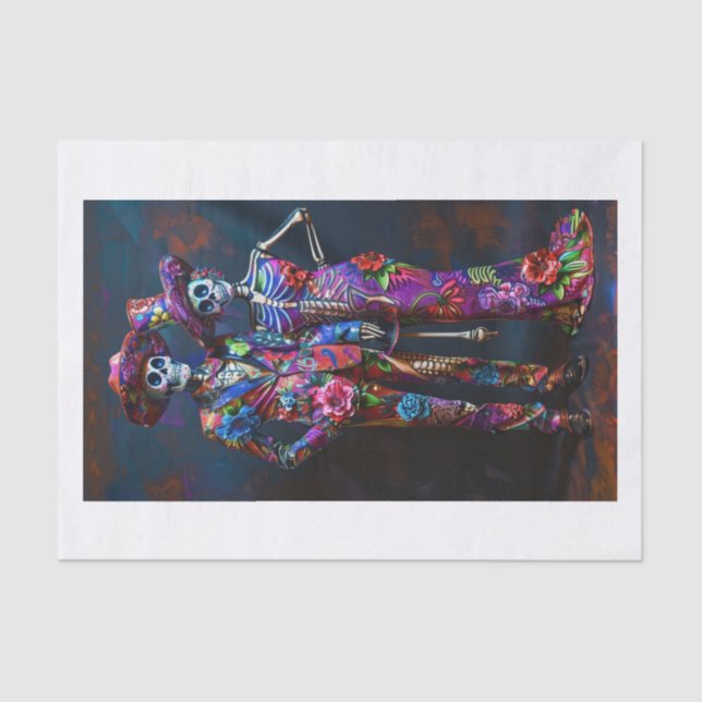 Skeleton Lyfe24 Tissue Paper (Front)