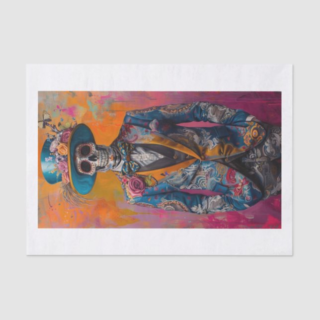 Skeleton Lyfe7 Tissue Paper (Front)