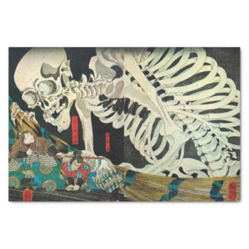 Skeleton Manipulated By Witch  Kuniyoshi Tissue Paper by ukiyoemuseum at Zazzle