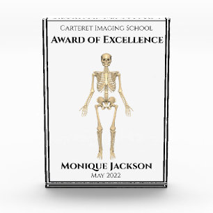 Skeleton Medical Imaging Institute Acrylic Award