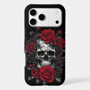 Skeleton Metalhead Skulls and Roses Metal Rock iPhone 17 Pro Max Case