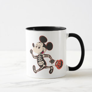 Skeleton Mickey on Halloween Mug