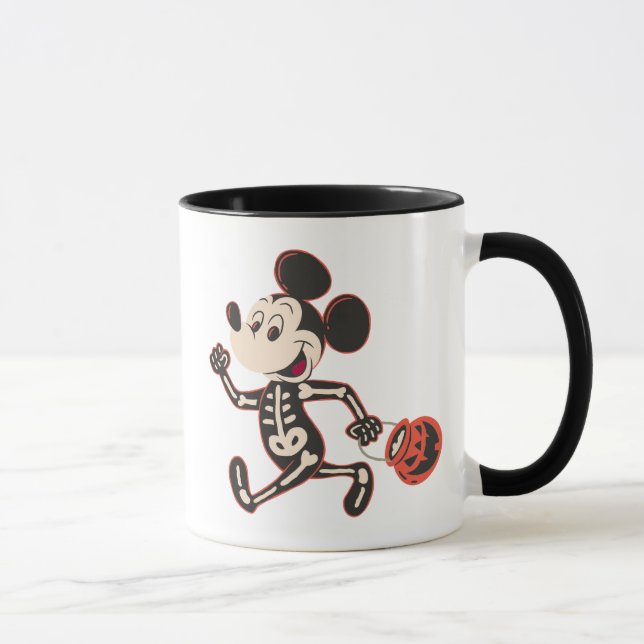 Skeleton Mickey on Halloween Mug (Right)