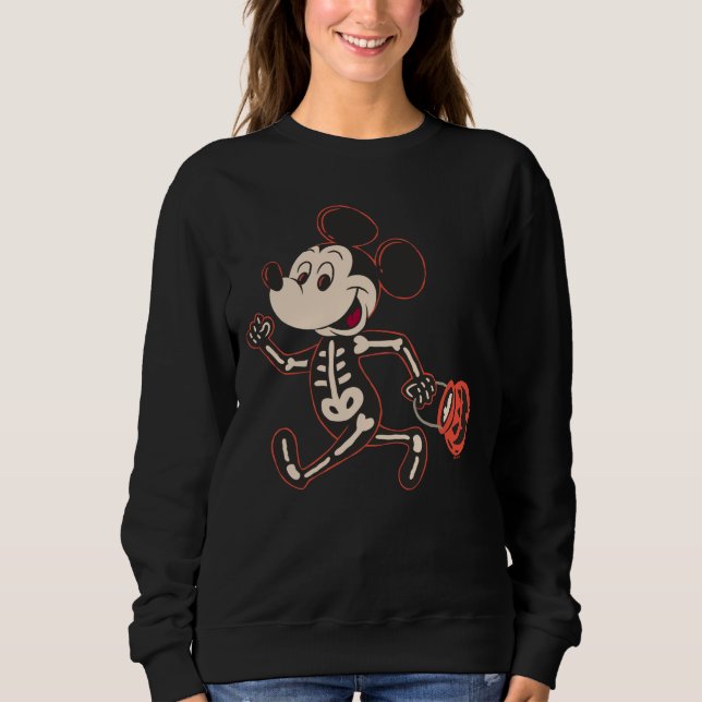 Skeleton Mickey on Halloween Sweatshirt (Front)