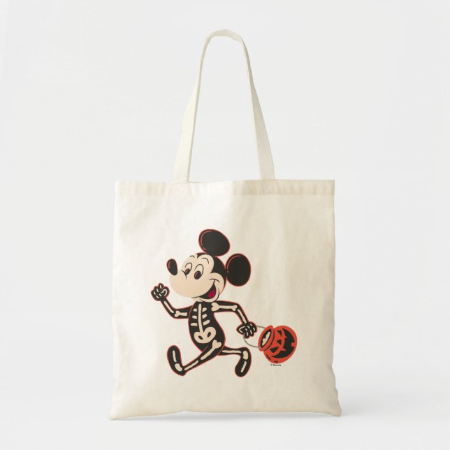 Skeleton Mickey on Halloween Tote Bag (Front)