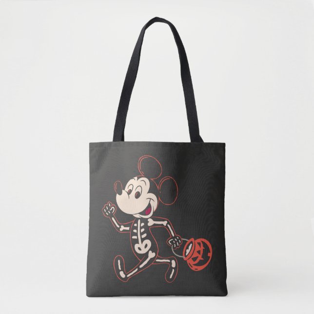 Skeleton Mickey on Halloween Tote Bag (Front)