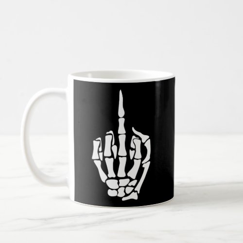Skeleton Middle Finger Coffee Mug