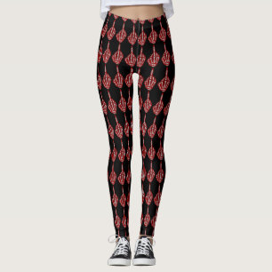Skeleton Middle Finger Pattern Leggings