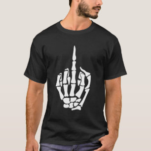 Skeleton Middle Finger T-Shirt