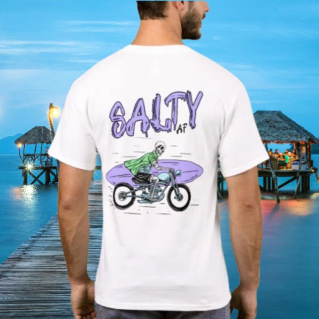 Skeleton Motorcycle by Salty AF T-Shirt (Creator Uploaded)
