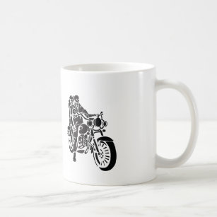Skeleton Motorcycle Couple Coffee Mug