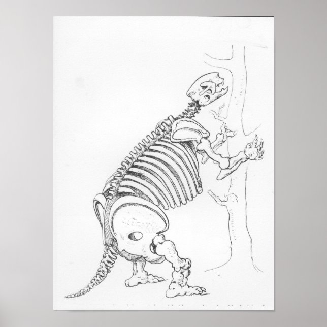 Skeleton of a Mylodon Poster (Front)