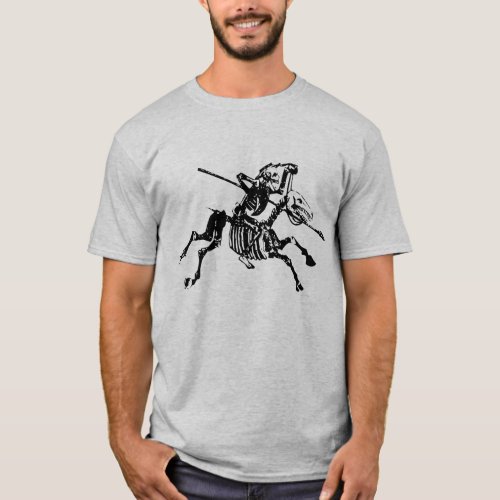 Skeleton on Skeleton Horse T_Shirt