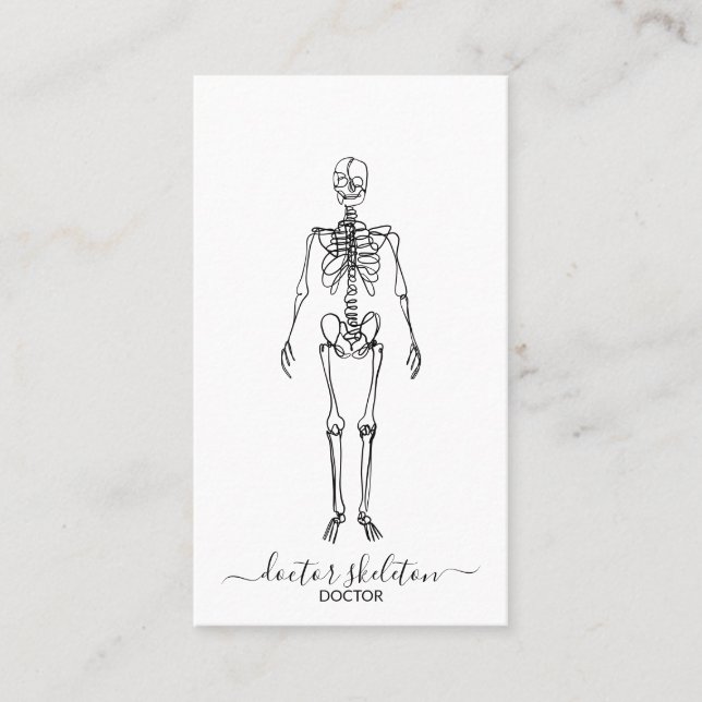 Skeleton orthopedic doctor business card (Front)