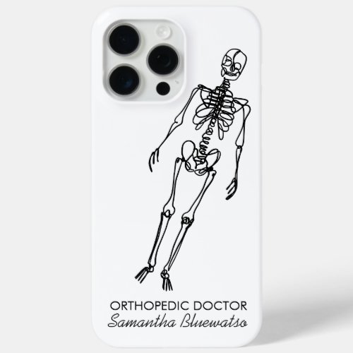 Skeleton orthopedic doctor sculpting bone basic iPhone 15 pro max case